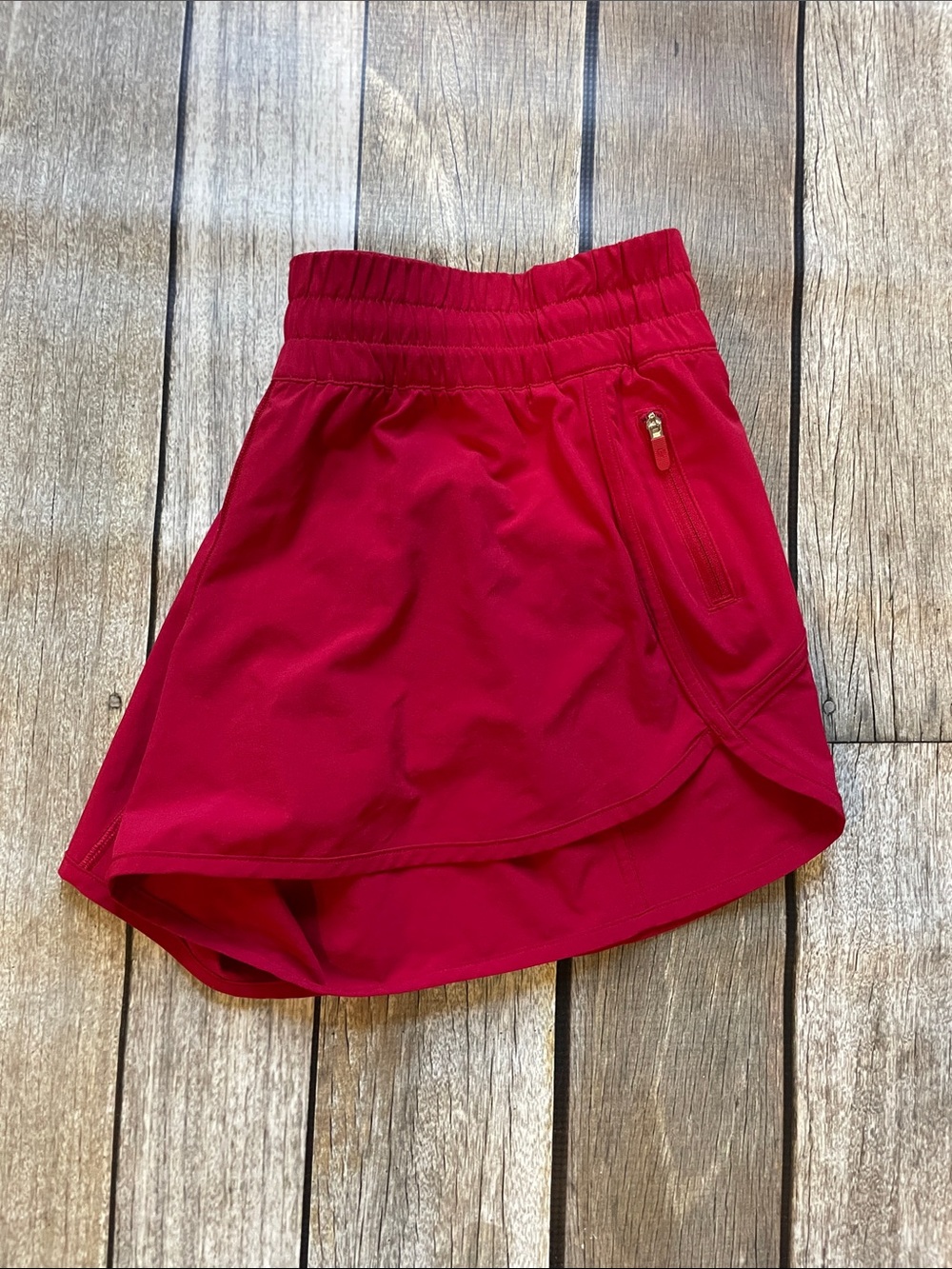 lululemon athletica Red Track That Mid Rise Short